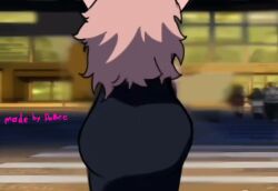 1girls animated ass ass_clapping ass_cleavage ass_focus behind_view breasts bubble_butt clapping_cheeks dress dumptruck_ass female female_only huge_ass huge_breasts large_ass large_breasts long_hair mina_ashido mina_ashido_time-skip my_hero_academia my_hero_academia_(finale) pink_hair pink_skin post-timeskip sideboob sound spankable_ass tagme thick_thighs twerking video