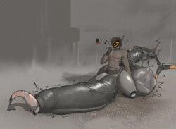 absurd_res ace0t0nic almost_fully_inside ambiguous_gender ambiguous_prey anthro anthro_pred aquatic ball_bulge balls balls_on_ground battery big_balls big_penis bottomless bottomless_anthro bottomless_male churning_balls clothed clothing cock_vore detailed_background digital_drawing_(artwork) digital_media_(artwork) duo erection ethan_(humbug) fangs fish foreskin genitals glistening glistening_balls glistening_genitalia glistening_penis glistening_thighs hand_imprint hi_res huge_balls huge_penis hybrid hyper hyper_balls hyper_genitalia hyper_penis imprint kneeling machine male male_anthro male_pred motion_lines multiple_prey number_on_body open_mouth penile penis penis_on_ground protogen shark shark_tail sharp_teeth smoke spread_legs spreading squirming struggling struggling_prey sweater teeth thick_thighs topwear turtleneck unwilling_prey urethral_bulge vein veiny_penis visor vore