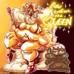 anthro anthro_on_anthro chastity chastity_cage chastity_cage_only chastity_device cosmo_(dandy's_world) dandy's_world dandys_world detailed detailed_skin fat fat_ass fat_female fat_male fat_woman gatorsnakes gender_transformation genderbent genderswap genderswap_(mtf) gold gold_bikini golden_hair golden_strawberry_sprout hands_on_another's_head hermaphrodite huge_ass huge_balls huge_breasts huge_butt huge_cock huge_nipples huge_testicles huge_thighs no_panties no_sex no_sex_(yet) no_underwear royal royal_treatment royalty shortstack silly silly_face sprout_(dandy's_world) staff thick_thighs trans_(lore) trans_woman trans_woman_(lore) transfem transition ugly_bastard ugly_man yellow_body