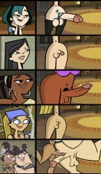 2d 6futas balls big_penis black_eyes black_hair blonde_hair blue_eyes cartoon_network chart darthp1agueis erect_penis erection futa_focus futa_only futanari green_hair gwen_(tdi) heather_(tdi) katie_(tdi) leshawna_(tdi) lindsay_(tdi) long_hair loose_hair penis penis_chart penis_focus penis_size_chart pubes pubic_hair pubic_stubble sadie_(tdi) short_hair tagme testicles total_drama_(series) total_drama_island twintails uncensored
