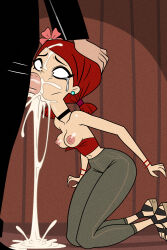 1boy 1girls 2d anorexicus blowjob deepthroat fellatio female female_focus kneeling male partial_male sex total_drama:_revenge_of_the_island total_drama_(series) total_drama_island vector_art zoey_(tdi)