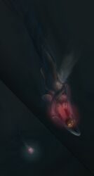 absurd_res ambiguous_gender aquatic blade bone breasts cephalopod comic digital_drawing_(artwork) digital_media_(artwork) female fin genitals hi_res holographic_eyes humanoid intersex intersex/female machine merfolk mollusk nails no_pupils penis robot skull skull_head solo soul_interface soulless_tech split_form tail teeth tentacles underwater water