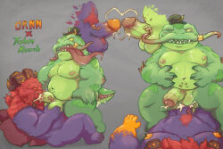 3:2 5_fingers anthro anthro_on_anthro anthro_penetrated anthro_penetrating anthro_penetrating_anthro anthro_penetrating_male aquatic balls bodily_fluids bovid caprine catfish cum cum_in_ass cum_in_mouth cum_inside deity demon duo fellatio fingers fish galrock genital_fluids genitals hi_res humanoid_genitalia humanoid_hands humanoid_penis league_of_legends male male/male male_penetrated male_penetrating male_penetrating_anthro male_penetrating_male mammal nipple_piercing nipples nude_anthro nude_male oral ornn_(lol) penetration penile penis piercing pubes riot_games sex sheep tahm_kench_(lol) tencent