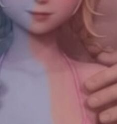 1boy 1girls 3d ai_generated anal anal_sex animated big_penis blonde_hair blowjob blue_eyes blush captain_(farlight_84) carrying carrying_partner cum cum_on_face farlight_84 fellatio licking licking_penis looking_at_viewer male_pov maychelle_(farlight_84) multiple_poses multiple_views music nude nude_female nude_male pov size_difference small_breasts stand_and_carry_position tagme thighhighs twintails video