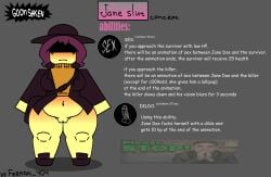 1girl 1girls artist_name artist_signature belly belly_button big_thighs boobs bottomless breasts concept_art dildo english_text exposed exposed_pussy female female_only ferman forsaken_(roblox) funny gameplay_mechanics half-dressed heart hearts instructions jane_doe_(forsaken) jane_doe_(roblox) knees naked naked_female nude_female parody pussy roblox roblox_game robloxian sex shoes shy shy_female stomach text thick_thighs thighs vagina video_game_character video_games woman yellow_skin