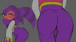 ass_focus backsack balls_bulge bent_forward big_ass curvy_figure eyeshadow jester jester_hat nights nights_into_dreams sharp_teeth suggestive thick_thighs thighs