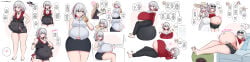 2girls big_belly bloated_belly chubnugget female female_only hiccuping honkai:_star_rail honkai_(series) hoyoverse huge_belly jade_(honkai:_star_rail) overeating stuffed_belly stuffing tagme topaz_(honkai:_star_rail) weight_gain