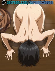 1girls 2025 2d ai ai_generated all_fours anime anime_style attack_on_titan bowing bowing_before_viewer bowing_down completely_naked completely_naked_female completely_nude completely_nude_female dark_hair dogeza female female_focus female_only hands_on_floor hands_on_ground head_against_ground head_down light-skinned_female light_skin mikasa_ackerman naked nude on_floor seramic_seven shingeki_no_kyojin short_hair solo solo_female solo_focus submissive submissive_female surrendering sweat trembling