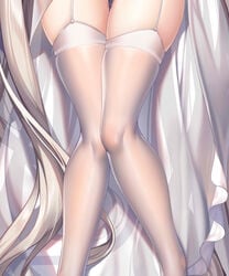 azur_lane formidable_(azur_lane) garter_belt pupupu_(1053378452) pussy_juice stockings thighhighs