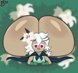 white lily cookie from cookie run by zorkoth