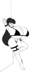 1girls 2026 2d 2d_(artwork) 2d_artwork arm_stockings artist_name artist_signature ass atomickingboo big_ass big_breasts bikini black-haired_female black_hair black_hair_female black_lips black_lipstick bracelet bracelets breasts breasts_bigger_than_body breasts_bigger_than_head ear_piercing ear_ring earring earrings ejckoart eyeliner female female_only fishnet fishnet_armwear fishnet_clothing fishnet_stockings fishnets huge_breasts hyper_breasts leaning leaning_against_wall leaning_back leaning_backward leaning_on_elbow leaning_on_wall light-skinned_female light_skin lindel_dollice_quilten lips lipstick micro_bikini mostly_nude mostly_nude_female nude nude_female original pierced_ears piercing piercings sketch skull skull_earrings solo spiked_bracelet spikes the_besties_(atomickingboo) thick_thighs thigh_bracelet thighs thong thong_bikini