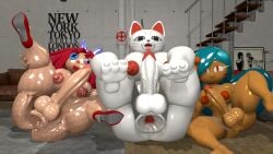 turbo_granny_(dandadan) tiger_lily_cookie 3d sfm squeakgoo futanari blowjob shiny color horny moaning mario_(series) render source_filmmaker kabalmystic_(style) breasts big_breasts ragatha_(the_amazing_digital_circus) futa_only threesome chubby_futa presenting presenting_pussy presenting_anus presenting_penis