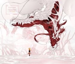 dante_(limbus_company) dragon imminent_vore implied_vore leakylycan limbus_company mawshot teratophilia