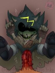 blush first_porn_of_character kolossos lord_mortis lost_in_pleasure male_penetrated old_male pounding sonic.exe_(series) tagme