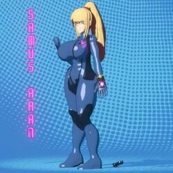 3d 3d_animation 3d_model abs animated ass b0tler3dart blonde_hair blue_eyes bodysuit breasts fit fit_female huge_ass large_breasts long_hair metroid model samus_aran skin_tight slim_waist spinning tagme thick_thighs tied_hair tight_clothing video wide_hips