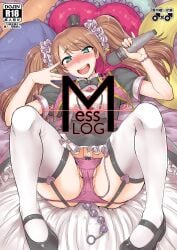 1boy :d anal anal_beads anal_insertion anal_juice anal_juice_string anal_object_insertion androgynous bed bed_sheet black_bowtie black_dress black_garter_straps black_shoes blush blushing bow_panties bowtie brown_hair cover crossdressing crossdressing_(mtf) crotch_seam doujin_cover dress english_text erect_penis erect_penis_under_clothes erection erection_under_clothes eyebrows_visible_through_hair femboy feminine_male frilled_dress frilled_hairband frilled_pillow frills garter_straps gay gay_male gender_symbol girly green_eyes hair_ornament hat heart-shaped_pillow heart-shaped_pupils holding holding_object holding_vibrator idol idolmaster idolmaster_side-m implied_anal implied_object_insertion japanese_text knees_up long_hair looking_at_viewer lying lying_on_bed m_legs male male_focus male_only male_symbol mini_hat mini_top_hat mizushima_saki object_insertion obscured_penis open_mouth otoko_no_ko panties panties_pull panties_pulled_up partially_visible_penis penis perineum pillow pillows puffy_short_sleeves purple_panties purple_underwear r18 sex_toy shoes short_sleeves small_penis smile smiling smiling_at_viewer solo solo_male star_(symbol) swept_bangs symbol tachikawa_negoro teeth testicles text thighhighs tongue trap twintails underwear upper_teeth upper_teeth_only upscaled very_high_resolution vibrator vibrator_controller vibrator_cord vibrator_in_ass viewed_from_above white_thighhighs wristband yaoi