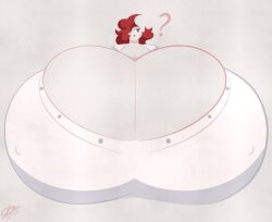 1girls female female_only solo female_focus hyper hyper_breasts massive_breasts giant_breasts gigantic_breasts huge_breasts big_breasts breasts round_breasts busty hyper_cleavage huge_cleavage cleavage nipples nipple_bulge breast_focus ? glasses sparks_spectrum