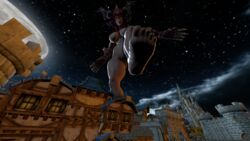 3d alexstrasza blizzard_entertainment dragon_aspect eastern_kingdoms feet female giantess horns huge_breasts red_dragonflight soles stomping stormwind sweat vanasmut warcraft world_of_warcraft