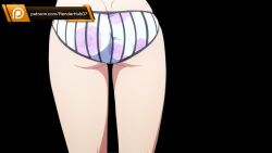 1girls animated ass bikini female flower_bikini go-toubun_no_hanayome huge_ass nakano_nino patreon renderhub07 screencap striped striped_bikini swimsuit thighs transparent_background