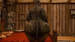 3d animated anthro anthro_on_anthro anthro_only argonian balls_clenching bbw cum cum_in_pussy cum_inside doggy_style fat gigantic_ass huge_ass huge_breasts larger_female mp4 no_sound obese obese_anthro obese_female plap presenting scalie size_difference skyrim tagme vaginal_penetration video zenith741