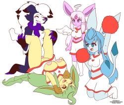 1boy 3girls against_will anklehighs blue_eyes breasts breasts_out cheering cheerleader cheerleader_costume cheerleader_outfit cheerleader_uniform cheerleaders cheerleading crew_socks espeon excited excited_female female female_moaning female_rape_victim female_raped forced_pleasure furry glaceon gold_eyes golden_eyes green_hair halo highres holding_legs holding_legs_up hypno_eyes hypnosis hypnotic_eyes knee_high_socks knee_highs kneeling kneeling_down kneeling_female kneeling_on_ground kneeling_position leafeon long_socks male male_rapist midriff midriff_showing missionary missionary_position missionary_sex moaning moaning_girl multiple_girls no_consent no_consent_needed penetration penis penis_in_pussy penis_out pleasure pleasure_face pleasured pokemon pokemon_(species) pom_poms purple_eyes purple_scarf rape raped raped_female raped_girl raping scarf scarf_only short_skirt skirt skirt_lift skirt_lifted_by_another socks starletnexus starlight_nexus white_socks wings yellow_eyes