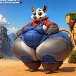 1girls 4k ai_generated anthro bbw belly breasts chubby chubby_anthro chubby_belly chubby_female fat fat_butt female female female_anthro female_focus female_only furry highres hips huge_ass huge_hips hyper hyper_thighs massive_thighs matronai_(artist) milf mother obese obese_anthro obese_female opossum overweight overweight_anthro overweight_female patreon patreon_username pinup poppy_opossum poppy_opossum_(character) rodent solo solo_female solo_focus ssbbw stable_diffusion tail thick thick_ass thick_legs thick_thighs thighs twitter_username wide_hips