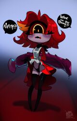 anthro dildo du_amae eyeliner feet female hazbin_hotel hi_res looking_at_viewer makeup niffty small_feet small_waist smile solo wide_hips