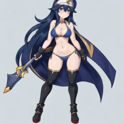 ai_generated blue_eyes blue_hair blush breasts cape female female_only fire_emblem fire_emblem_awakening lucina_(fire_emblem) nintendo source_request stable_diffusion super_smash_bros. super_smash_bros._for_nintendo_3ds_and_wii_u super_smash_bros._ultimate sword