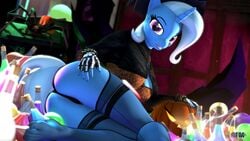 3d anthro anthroponiessfm ass black_panties breasts female female_only friendship_is_magic halloween hasbro my_little_pony panties presenting solo source_filmmaker spook-tober-fest_(art_pack) stockings thick_thighs thighs trixie_(mlp)