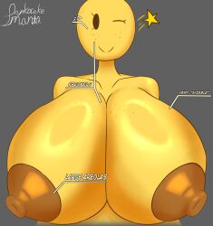 1girls absurd_res anthro areolae big_breasts breasts brown_areola female female_only highres holly_(pancake_manta) pancake_manta yellow_skin