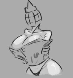 1girls 2d 2d_(artwork) 2d_artwork artist_request barely_contained_breasts beta_devs beta_port black_thong egghead item_asylum roblox roblox_avatar roblox_game robloxian rule_63 source_request t-shirt tagme wide_hips