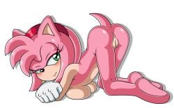 amy_rose horny_female presenting_hindquarters sonic_(series) sonictopfan