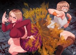 2d 2d_artwork 2girls :o about_to_defecate about_to_explode action_lines angry angry_expression angry_eyes angry_face ass ass_bigger_than_head ass_focus ass_sandwich ass_squeeze ass_to_ass ass_up bent_legs bent_over big_ass big_breasts blonde_hair blondie blood blood_on_floor blood_stain bottom_heavy bottomwear breasts breasts_apart brown_fart brown_fart_cloud bumping_asses bumping_butts butt_focus butt_jiggle butt_to_butt cheeked_up cheeks cheryl_mason cleavage cleavage_cutout clenched_fist clenched_hand clenched_teeth crossed_eyes curvy curvy_female curvy_figure degradation desperate desperation disgusted disgusted_look dumptruck_ass dumptruck_butt duo duo_female duo_focus embarrassed embarrassed_female exposed_legs eyebrows eyelashes eyeliner eyes_rolling_back fanning fanning_face fanning_self fart fart_cloud fart_everywhere fart_fetish farting farting_on_another farting_together farts female female_focus female_only fist fists_clenched floor floor_tiles full_body fully_clothed furrowed_brow furrowed_eyebrows game_screenshot gas gassy gassy_female gassytank gastank grossed_out grunting hair_dye heather_mason hi_res high-angle_view high_resolution highres horror_(theme) horror_game human humiliated humiliation humiliation_fetish in-game in-game_background inside inside_view kneeling kneeling_female knees_bent knees_together_feet_apart light light-skinned_female light_skin lips lipstick lipstick_smear looking_away looking_away_from_partner lowered_eyelids maria_(silent_hill) phew puckered_lips request room rough rubbing sandwich_position screencap_background screenshot_edit silent_hill silent_hill_2 smell smelly smelly_ass smelly_butt speed_lines squat squatting squatting_cowgirl_position squint squished_ass squishing stink_fumes stink_lines stinky stinky_ass streaked_hair stuck tagme tagme_(character) thick_ass thick_legs thick_thighs thighs thighs_together thin_female thin_waist tight_clothing tight_fit video_games voluptuous yuri