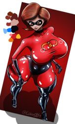 1girls bodysuit boots breasts disney elastigirl elbow_gloves gloves helen_parr heroine high_heel_boots high_heels hips huge_breasts laino001 large_breasts latex mask mature mature_female milf mother pixar pixar_mom self_upload stretching superheroine the_incredibles thighhigh_boots thighhighs tight_clothing