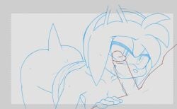 amy_rose ass female furry jammiez male oral penis sega sketch sonic_(series) unfinished