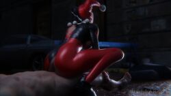 1boy 1girls 3d abs animated ass ass_focus athletic_female batman:_arkham_knight batman_(series) blender butt_focus clothed_female_nude_male completely_naked completely_naked_male completely_nude completely_nude_male dc dc_comics harley_quinn harley_quinn_(arkham) harley_quinn_(arkham_knight) harley_quinn_(classic) human jiggle jiggling_ass light-skinned_male moaning partially_clothed pov riding riding_penis sound tagme ulfsark3d vaginal_penetration vaginal_sex video