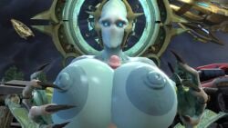 3d alien animated coot27 gigantic_breasts huge_breasts male_pov no_sound paizuri pov rohana starcraft tagme video