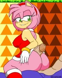 amy_rose anthro ass bedroom_eyes big_penis bite biting_lip blush breasts clothed clothing dalley-the-alpha duo eulipotyphlan female genitals hedgehog hi_res huge_cock male male/female mammal muscular muscular_male narrowed_eyes penis seductive sega snailbail22 sonic_(series) sonic_cd sonic_the_hedgehog sonic_the_hedgehog_(series) squish