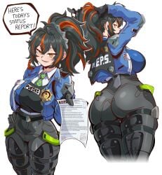 1girls bocodamondo female fully_clothed tight_clothing zenless_zone_zero zhu_yuan