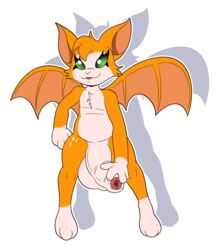 2019 absurd_res anthro balls chiropteran dust:_an_elysian_tail fidget foreskin fur gaping gaping_urethra glans green_eyes half-erect hi_res humanoid_penis jerseydevil male male_only mammal membrane_(anatomy) membranous_wings nimbat partially_retracted_foreskin penis rule_63 spread_urethra uncut video_games wings