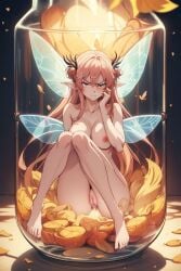 ai_generated artificial_intelligence breasts fairy fairy_wings predicament pussy trapped