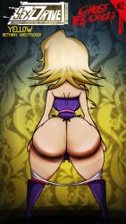 ass_chart ass_focus bethany_ghostfucker blonde_hair fat_ass helluva_boss huge loyah_arts(artist) self_upload vivziepop witch_costume yellow_background