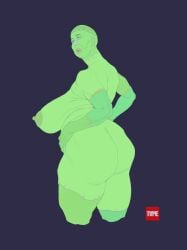 bald big_ass big_breasts big_breasts big_butt big_nipples female female_focus female_only green_skin large_ass large_breasts large_butt stitches zombie zombie_girl