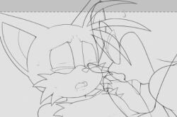 2boys gay jammiez licking_penis male oral oral_sex penis sega sketch sonic_(series) sonic_the_hedgehog tails_the_fox yaoi