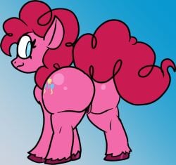 animal_genitalia animal_pussy anus ass big_butt chibitay earth_pony equid equine equine_anus equine_genitalia equine_pussy friendship_is_magic fur genitals hair hasbro horse mammal my_little_pony pink_body pink_fur pink_hair pinkie_pie_(mlp) pony pussy