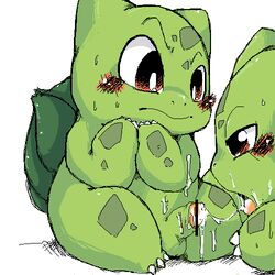 2boys 2d 2d_(artwork) 2guys 2male 2males animal animal_penis black_eyes blowjob blush bulbasaur censored doneru drawing drawn eyes eyeshadow eyeshadows gay gay_blowjob green green_body guy guys leaf leaves male male/ambiguous male_only males_only mating nintendo nose pokémon_(species) pokemon pokemon_rgby red_eyes shiny_bulbasaur shiny_pokemon sweat sweatdrop sweatdrops sweating sweaty_body tagme white_background