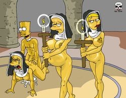 \r\n areola bart_simpson breasts crying cult cum female harem human impregnation incest lisa_simpson looking_away maggie_simpson male multiple_girls multiple_pregnancies nipples penis pregnant pussy religion sex_slave straight the_fear the_simpsons