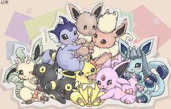 cute eevee eeveelution espeon feral flareon fur furry furry_ears furry_only furry_tail gay glaceon jolteon knot leafeon male_only momiji-kun no_humans pokemon pokemon_(species) pokemon_dppt pokemon_gsc pokemon_rgby tail umbreon vaporeon