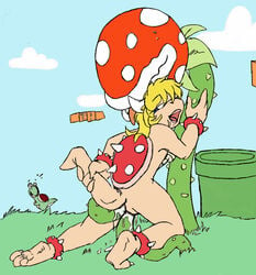 artist_request breasts cute dendrophilia female koopa male mario_(series) nintendo piranha_plant straight_hair super_mario_bros. warp_pipe yoshi