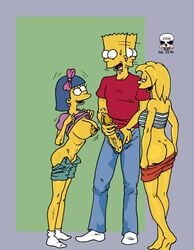 bart_simpson bow clothing female human incest lisa_simpson male sherri_mackleberry straight tagme terri_mackleberry the_fear the_simpsons yellow_body